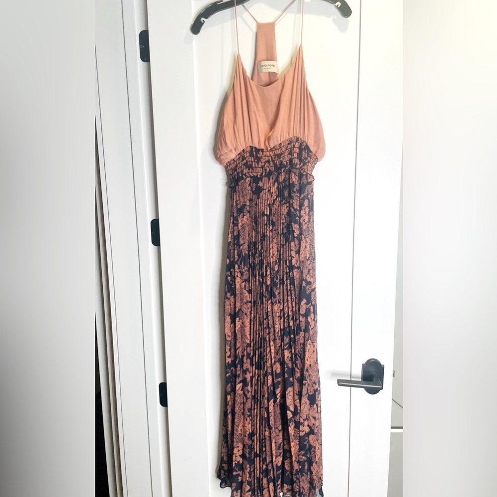 Loyd/Ford - Cami and Pleated Silk Skirt Dress- size XS